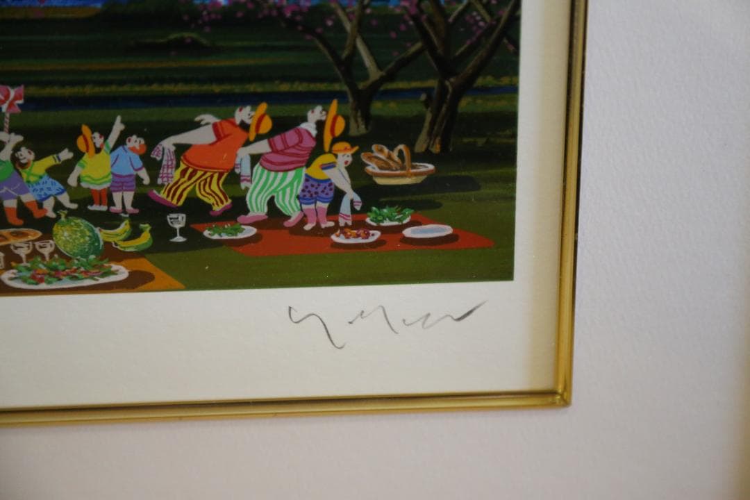 ヒロ・ヤマガタ 『日本のエッセンス 富士の花見』 シルクスクリーン