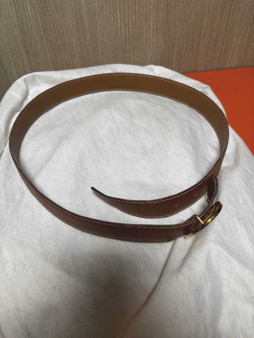 HERMES ホースバックル　ベルト　リバーシブル　ヴィンテージ
