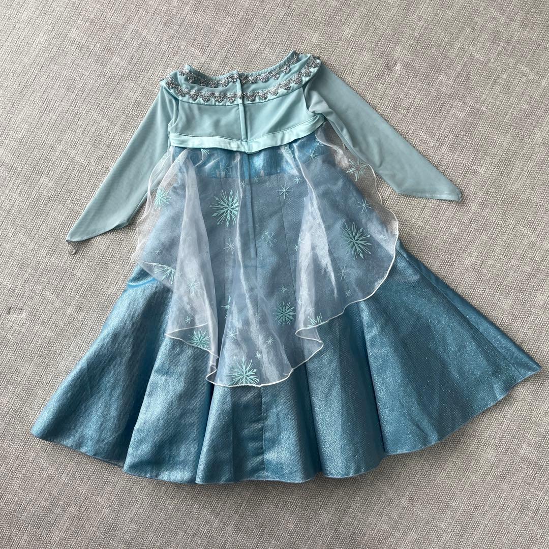 【ありすべる】エルサ 100cm ドレス/シューズ/サッシュ