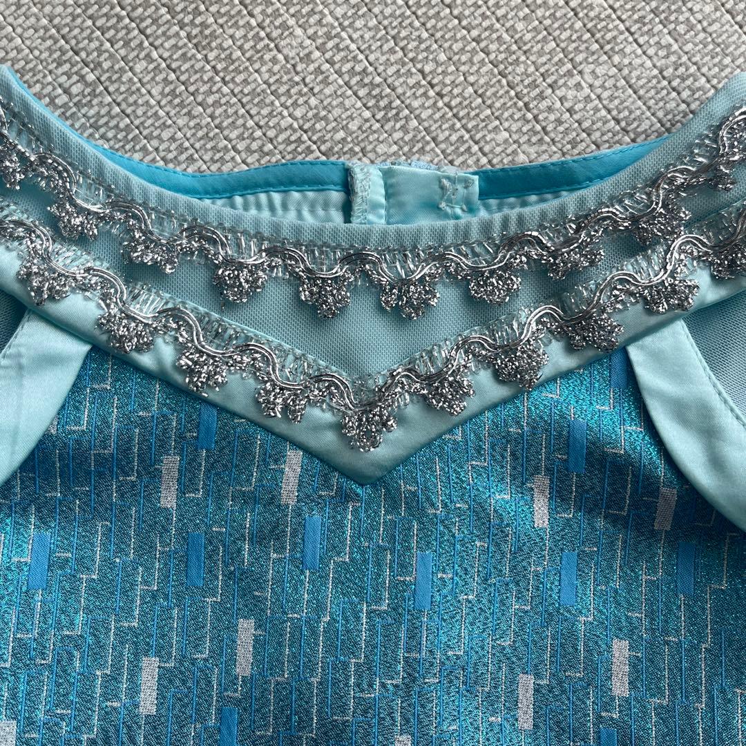 【ありすべる】エルサ 100cm ドレス/シューズ/サッシュ