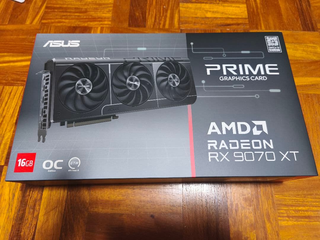 RX9070xt　グラフィックボード