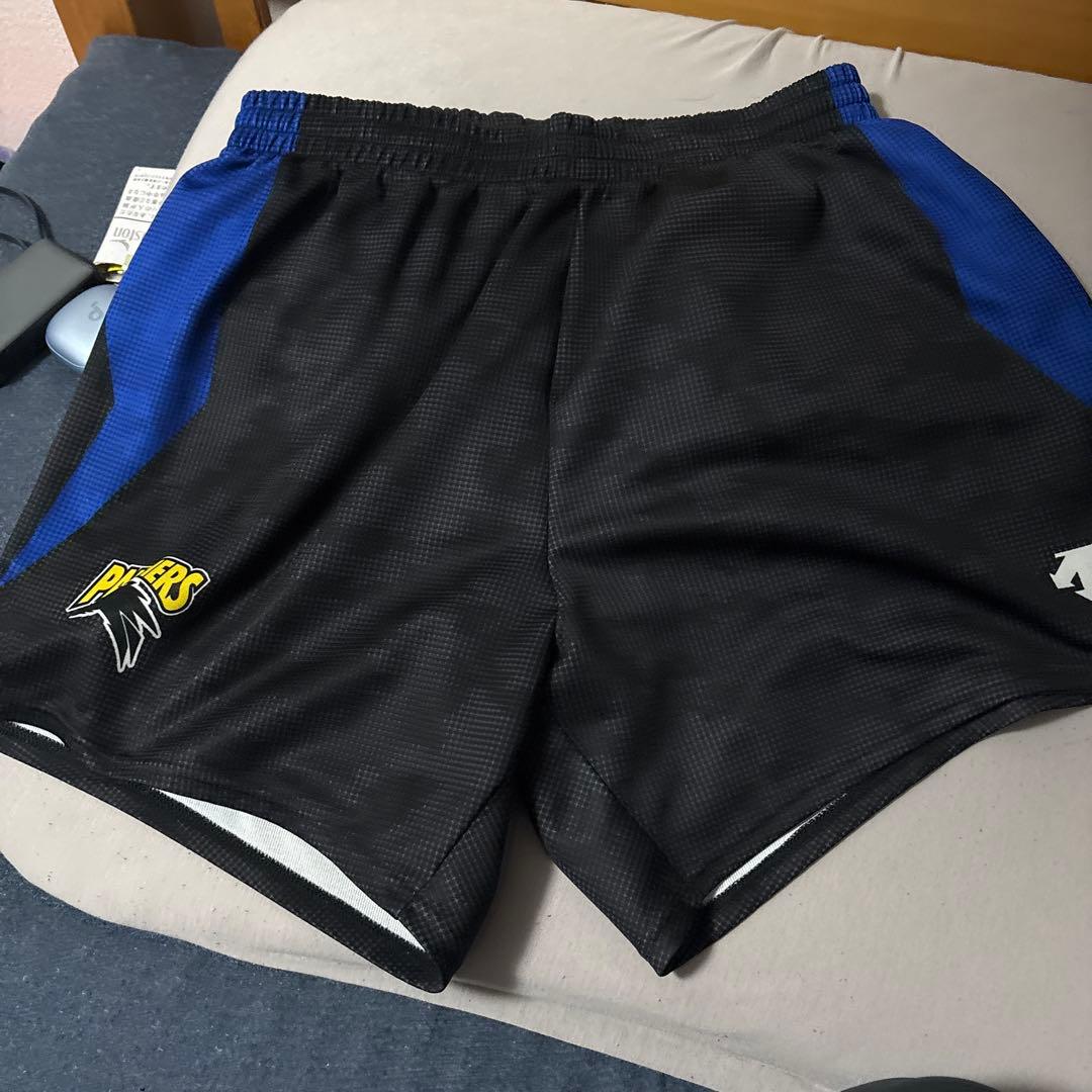 PANTHERS メッシュハーフパンツ Lサイズ ブラック/ブルー