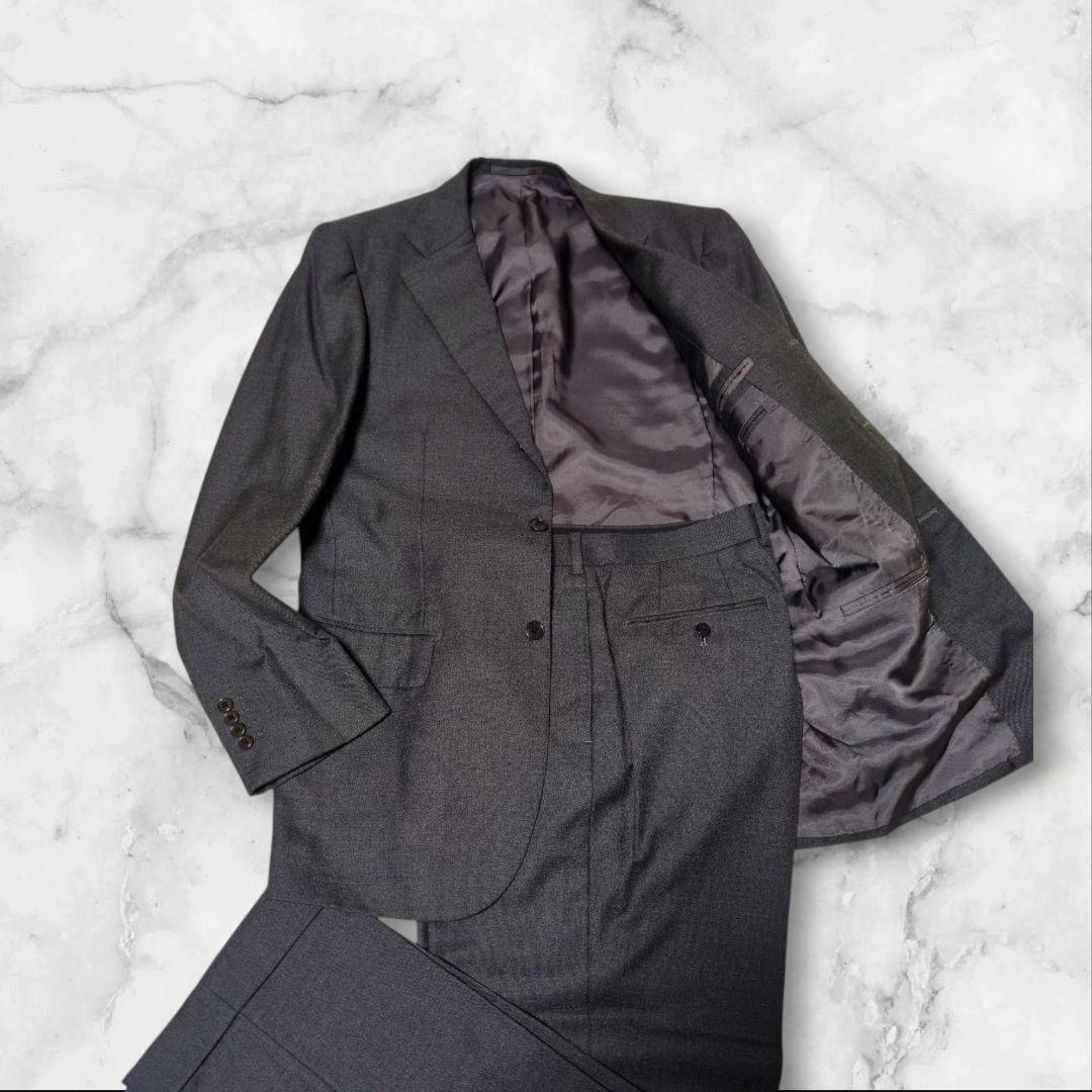 美品♢高級ライン BEAMS F 段返り スーツ セットアップ XL 総裏