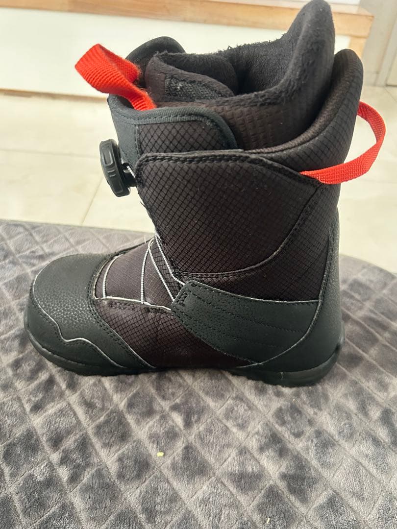 ZIPLINE スノーボードブーツ 子ども用 ブラック/レッドsize23センチ