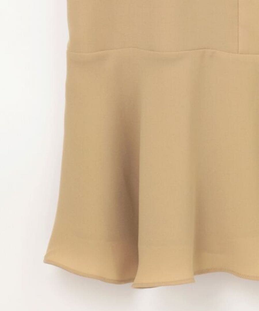 Ynaグレースコンチネンタル バイカラーヘムフレアボウタイワンピース 36