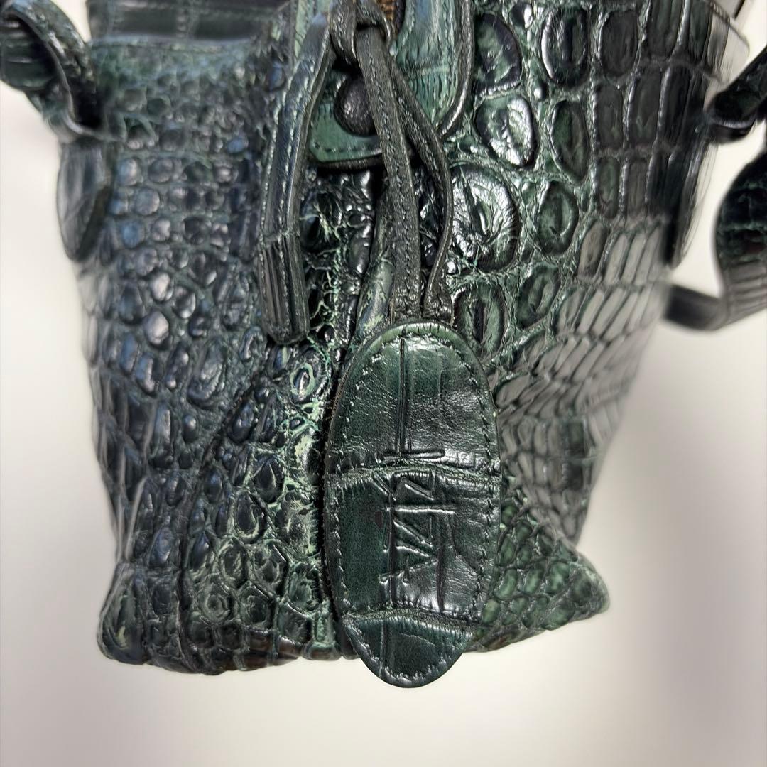 「ぬこさん専用〜ʕ•ᴥ•ʔ」IBIZA ダークグリーン　ハンドバッグ　美品！