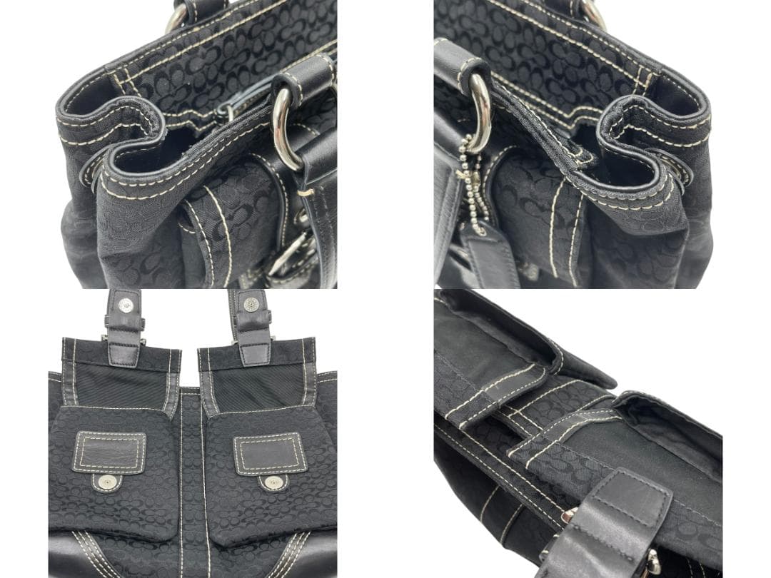 COACH/コーチ ソーホー ミニシグネチャー ハンドバッグ トートバッグ
