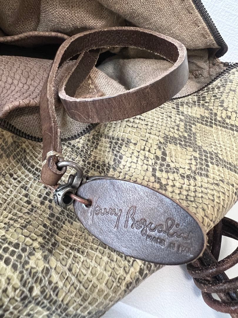 HENRY BEGUELIN パイソン ハンドバッグ トート エンリーベグリン