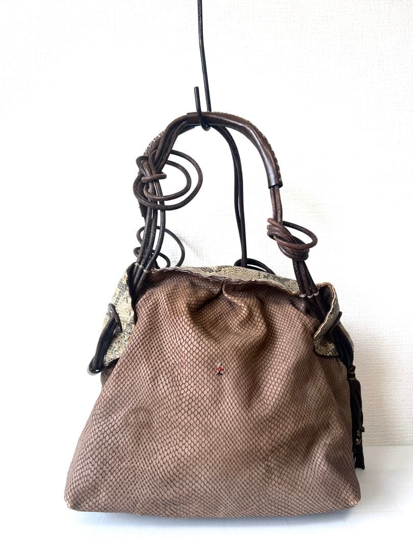 HENRY BEGUELIN パイソン ハンドバッグ トート エンリーベグリン