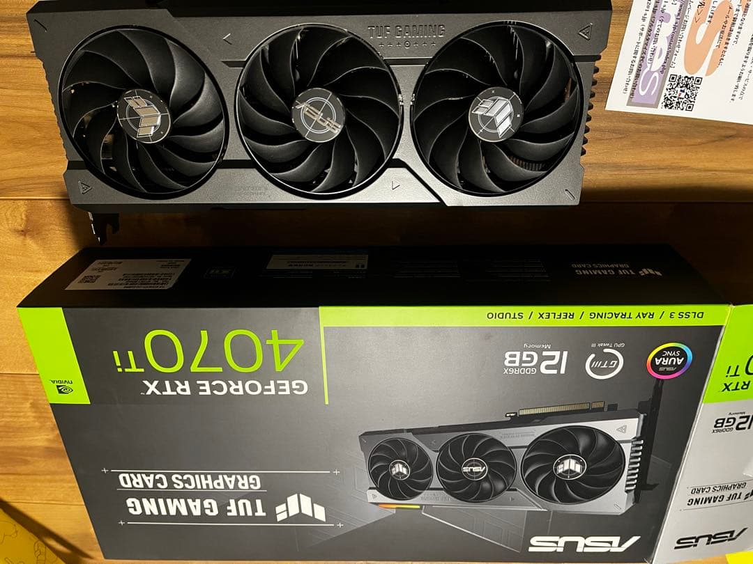グラフィックボード・グラボ・ビデオカード ASUS GeForce RTX 4070 Ti 12GB