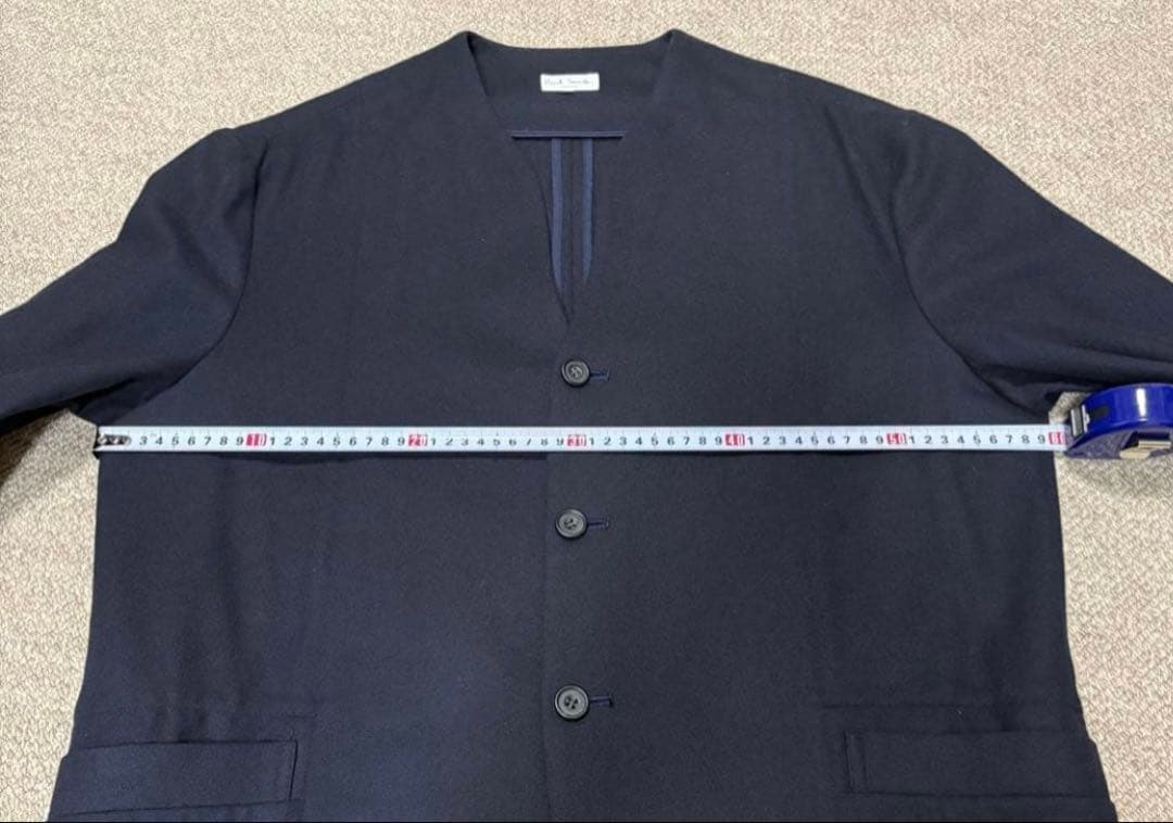 Paul Smith ネイビー ノーカラージャケット ジャケットカーデ