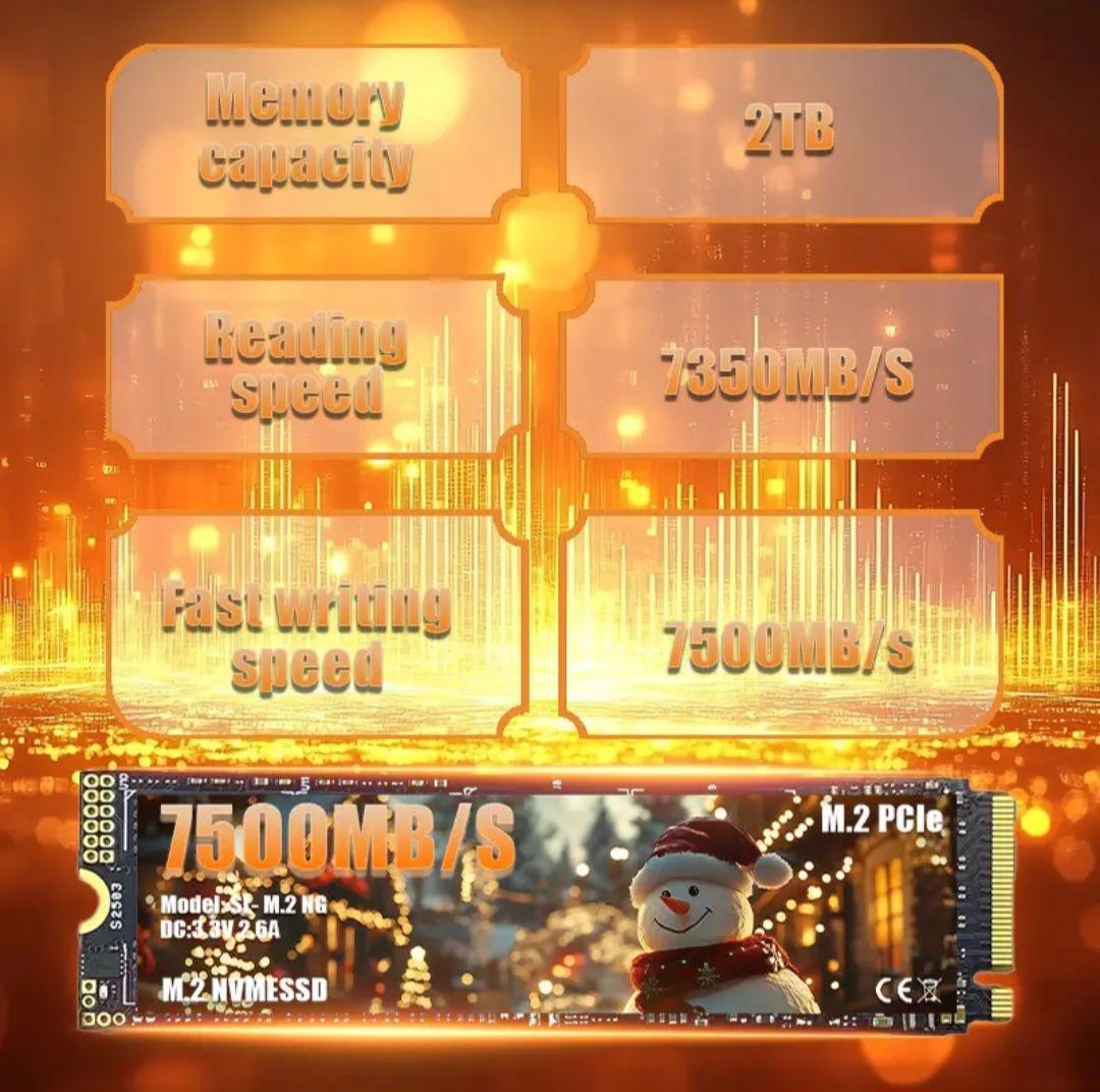 新品 M.2 NVMe SSD 2TB