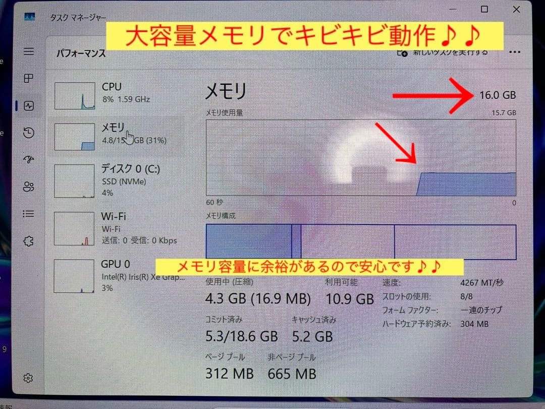 asus zenbook UX325E 有機EL Core i7 メモリ16GB