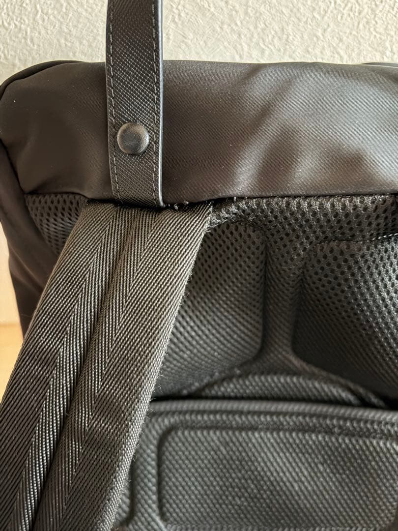 PRADA Re-Nylon xサフィアーノレザー バックパック