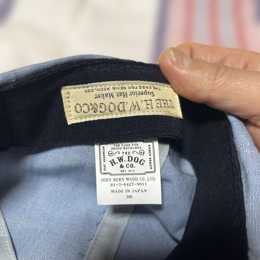 H.W. DOG&CO青 キャスケット 38