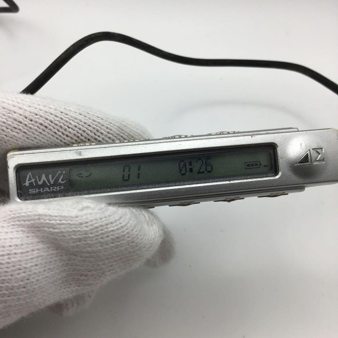 動作品 SHARP MD-DR7 MDプレーヤー シャープ ブルー