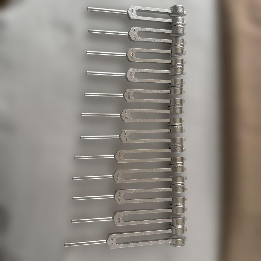 ドイツ製　惑星音叉11本にzodiac付き！