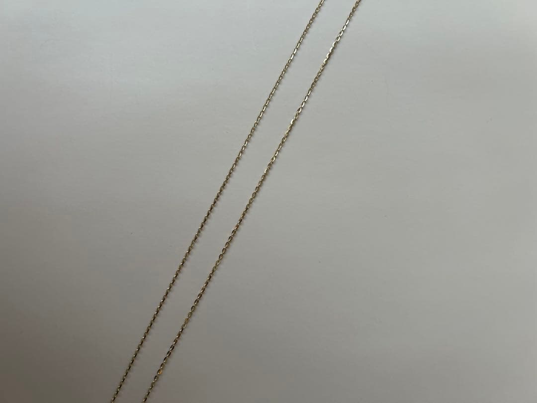 マグノリアホワイト K10チェーンネックレス 50cm