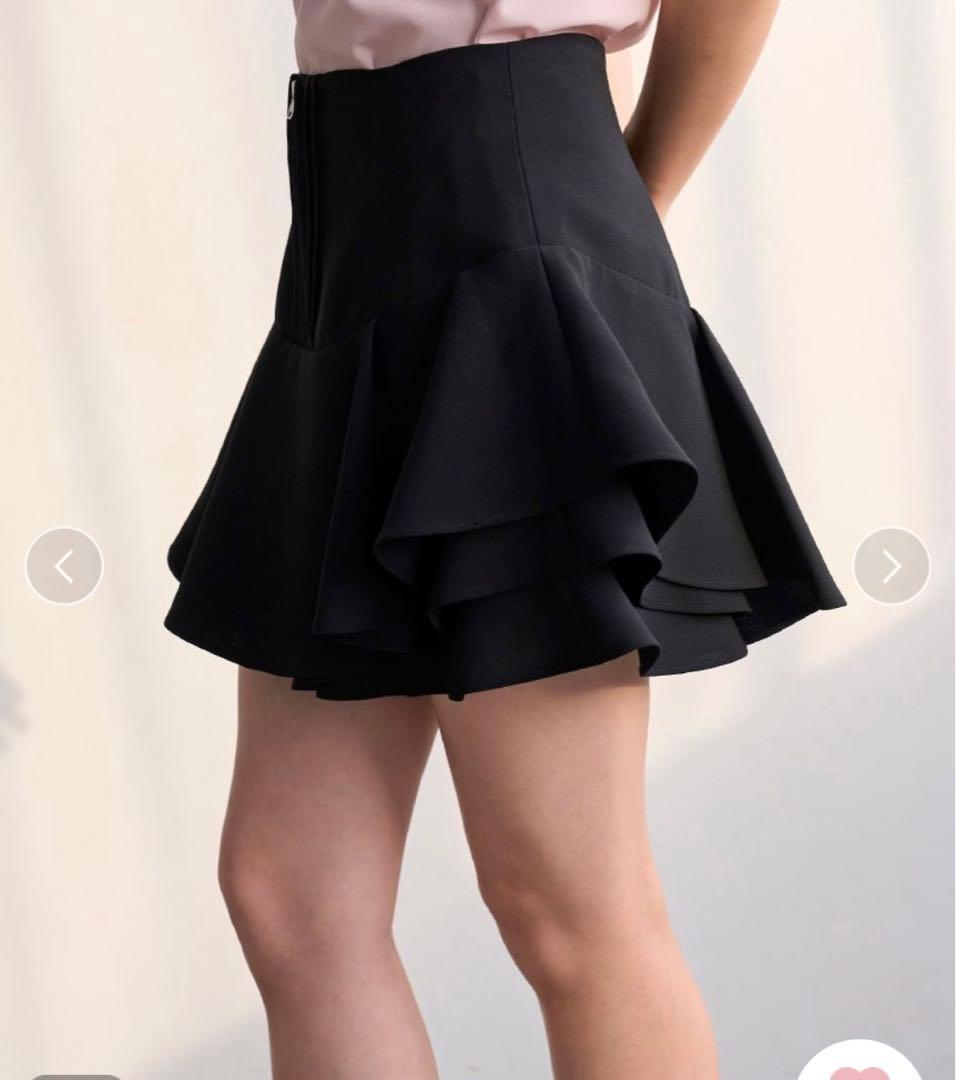 2025新品　スナイデル　レイヤードフリルミニスカショーパン【カンヘウォン着用】