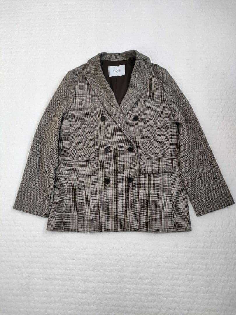【2025秋冬】SLOBE IENA　TRダブルブレストジャケット　ベージュ