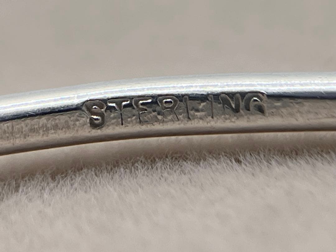 c290 ティファニー　フック&アイ　バングル　シルバー　925/750 k18