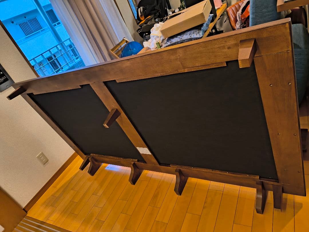 ウォールナット(ダークブラウン) 木製 シングルベッドフレーム ソファベッド