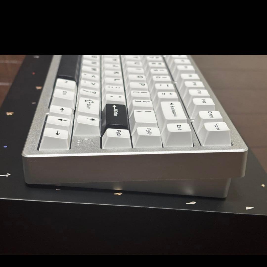 【極美品・おまけ付き】Rainy75 lite シルバー メカニカルキーボード