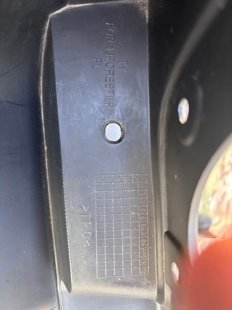 フォレスター　SJ マッドガード　泥除け