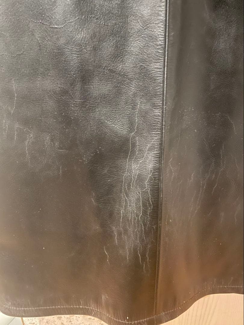 AVIREX USA ブラック革ベスト