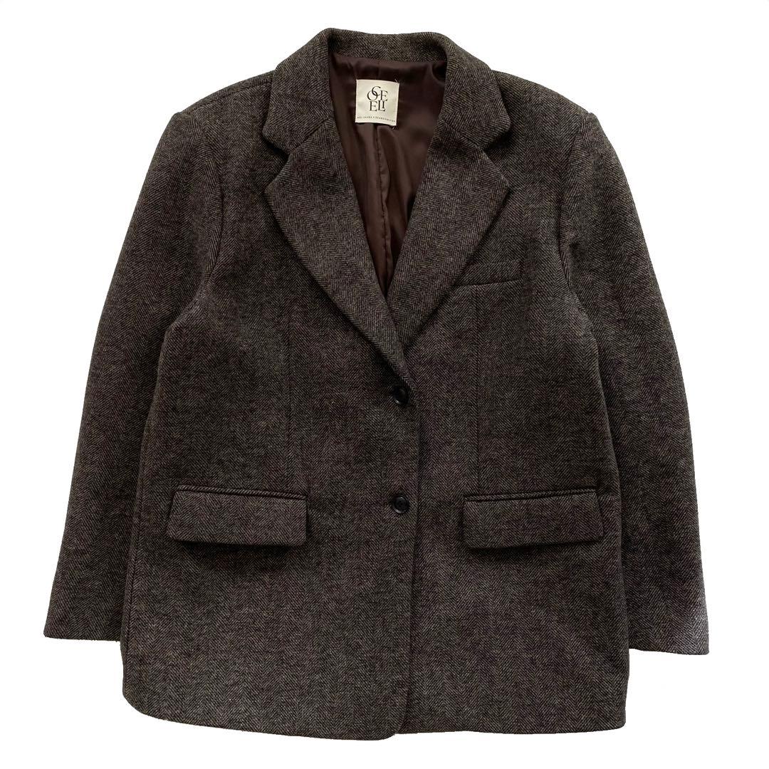 美品 コエリー 伊原葵 オーバーショルダー テーラードジャケット M