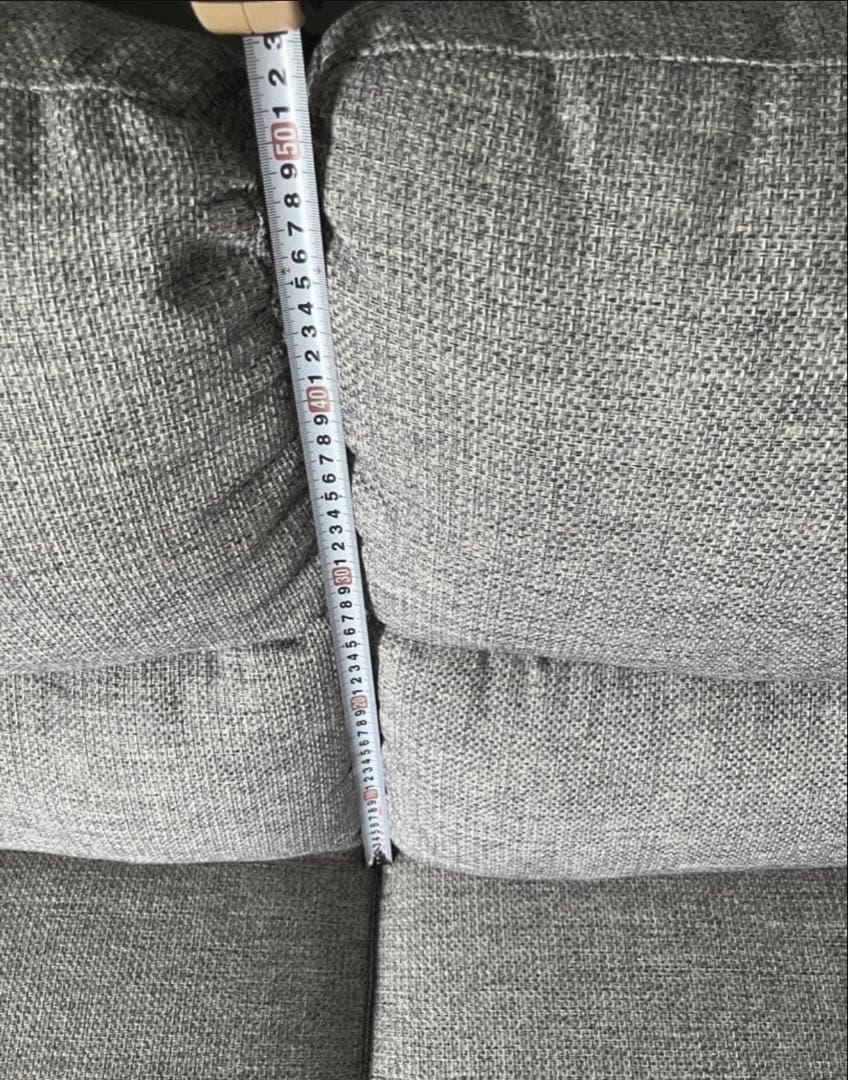 【まるこ】NITORI ニトリ　グレー 2人掛けソファ