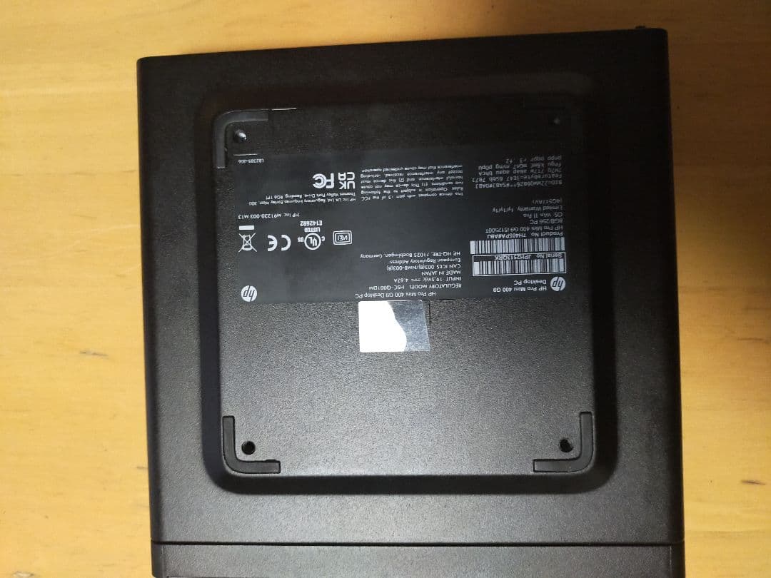 ミニPC HP Pro Mini 400 G9 Mini Core i5-12500T