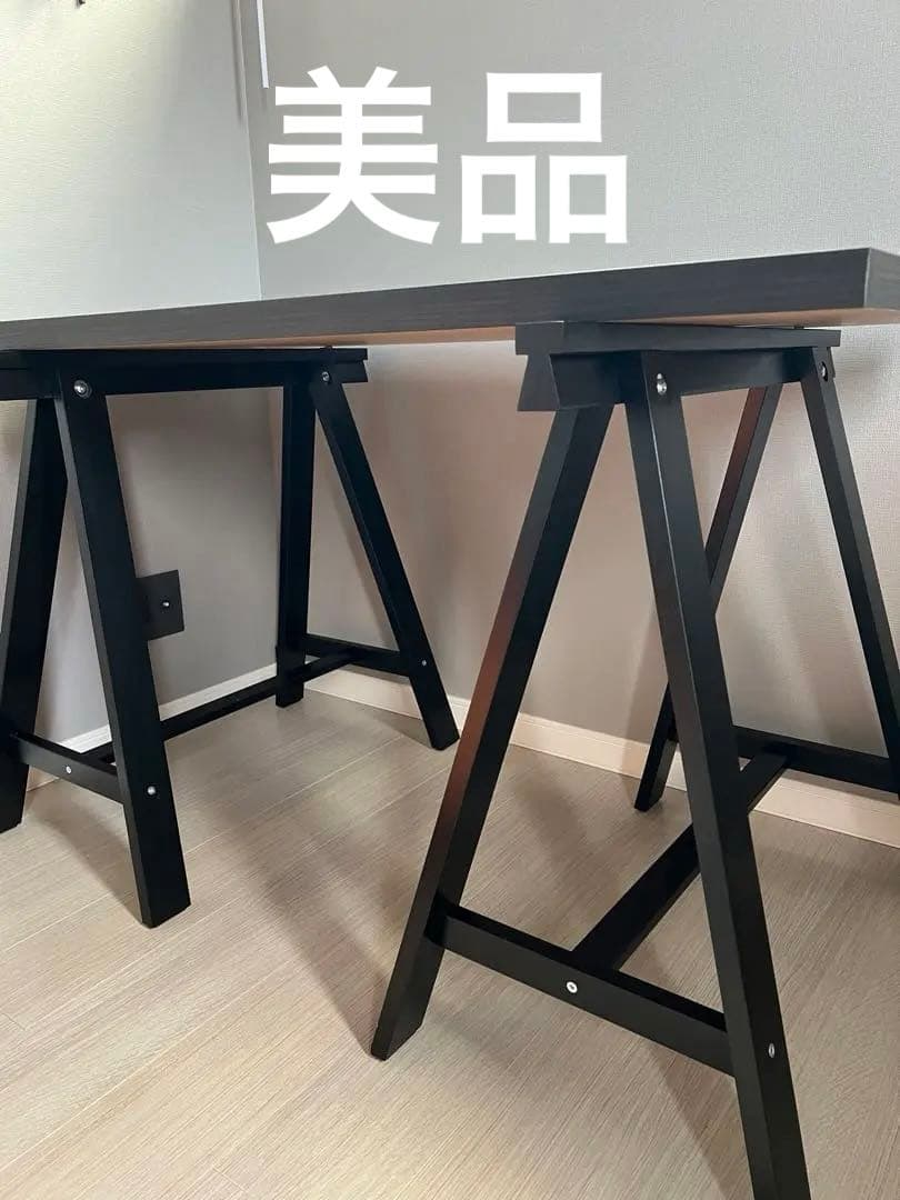 IKEA イケア ODDVALD オッドヴァルド　ブラック　2脚セット　テーブル