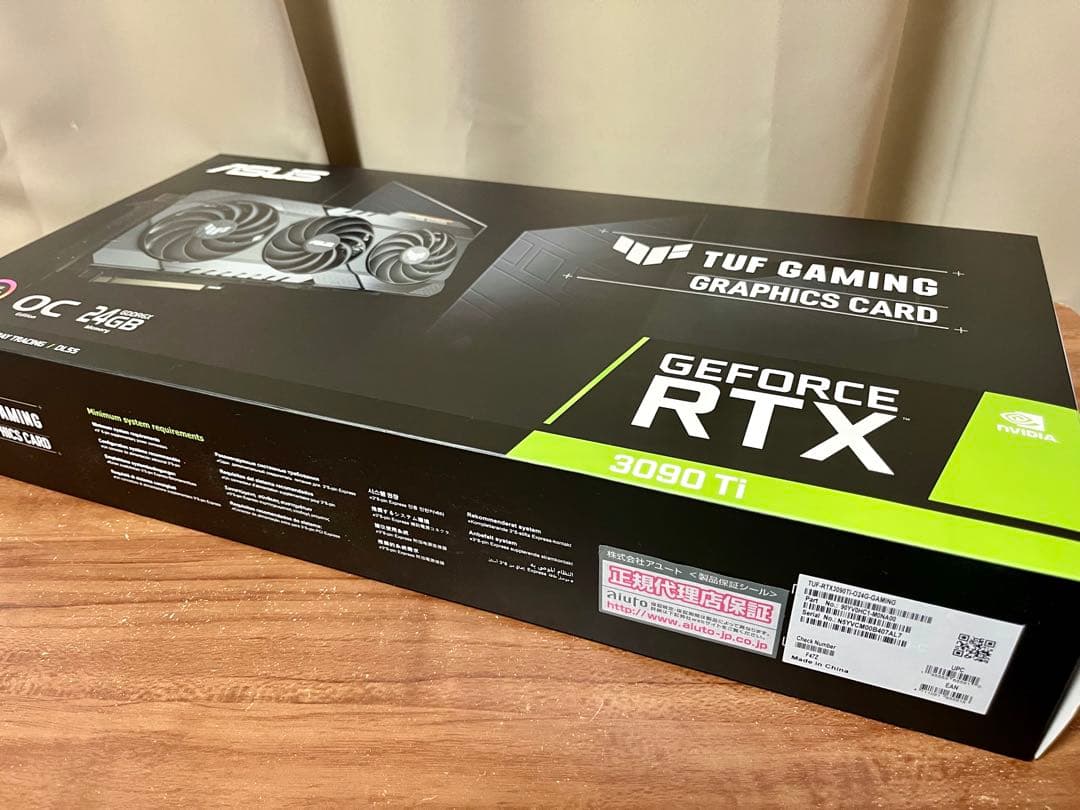 グラフィックボード・グラボ・ビデオカード ASUS TUF RTX 3090 Ti OC 24GB