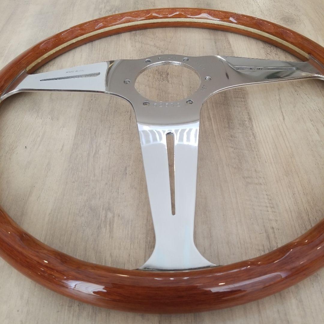 【大径FET刻印有】NARDI☆ナルディクラシックウッドポリッシュ/39Φ