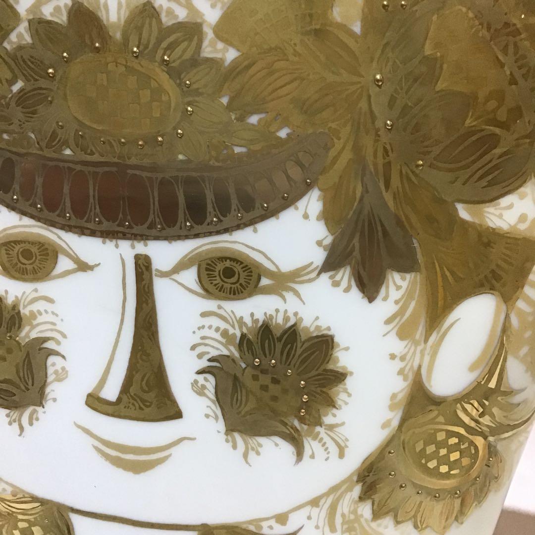 12199ローゼンタール ビョルン・ヴィンプラッドデザイン 金彩 花瓶