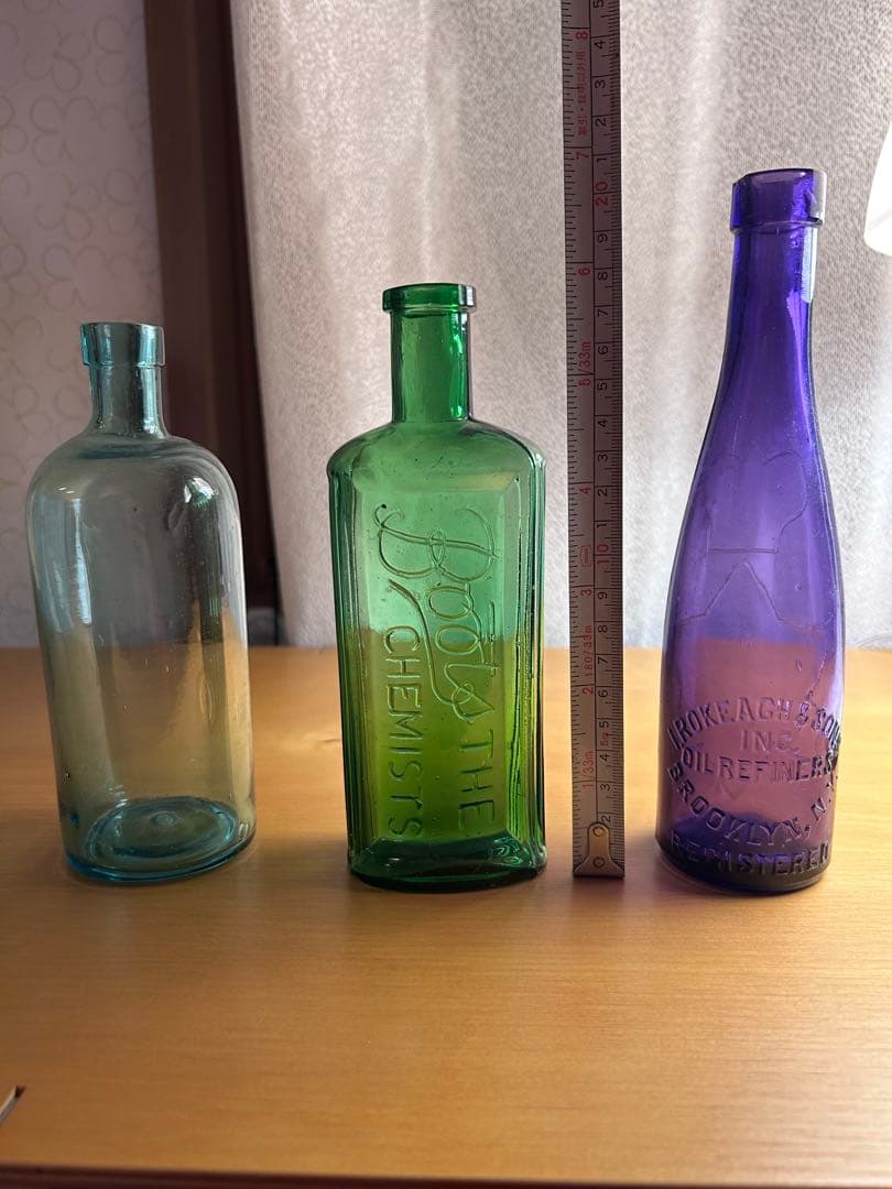 アンティーク　瓶　昭和レトロ　ヴィンテージ　花瓶　ガラス瓶　6個セット