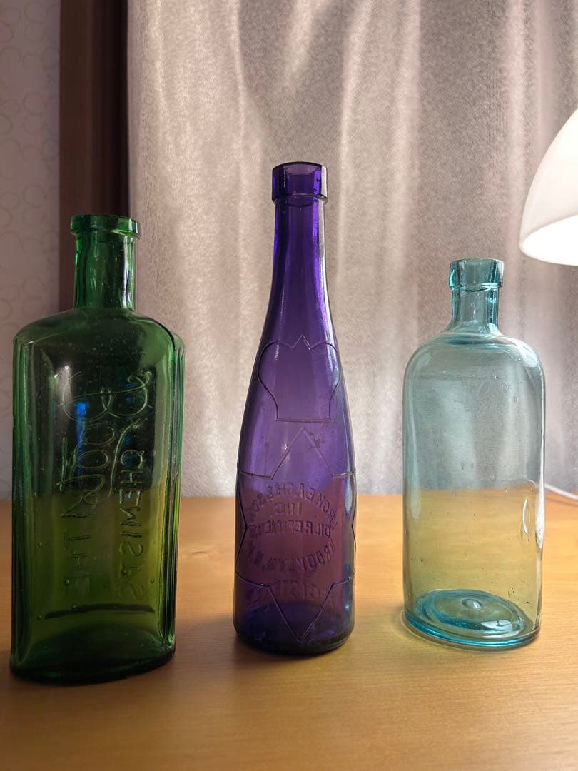 アンティーク　瓶　昭和レトロ　ヴィンテージ　花瓶　ガラス瓶　6個セット