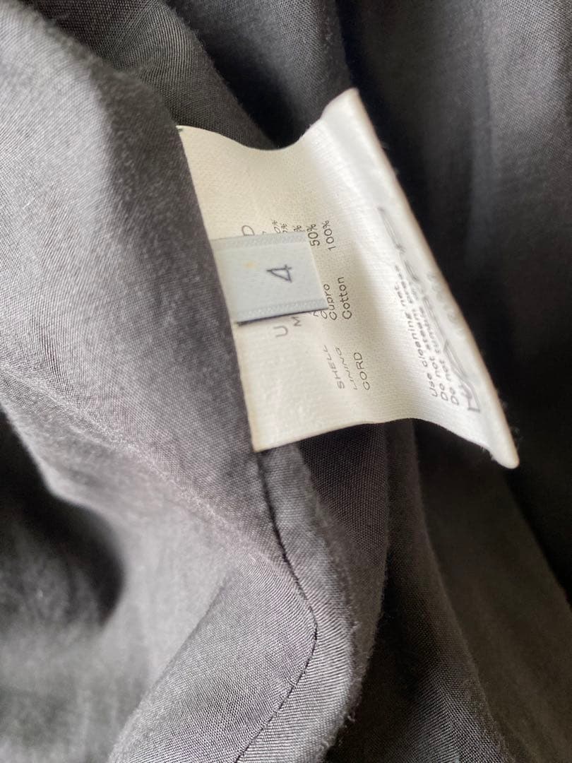 本日限定unused レースアップノーカラージャケット　4 XL アンユーズド