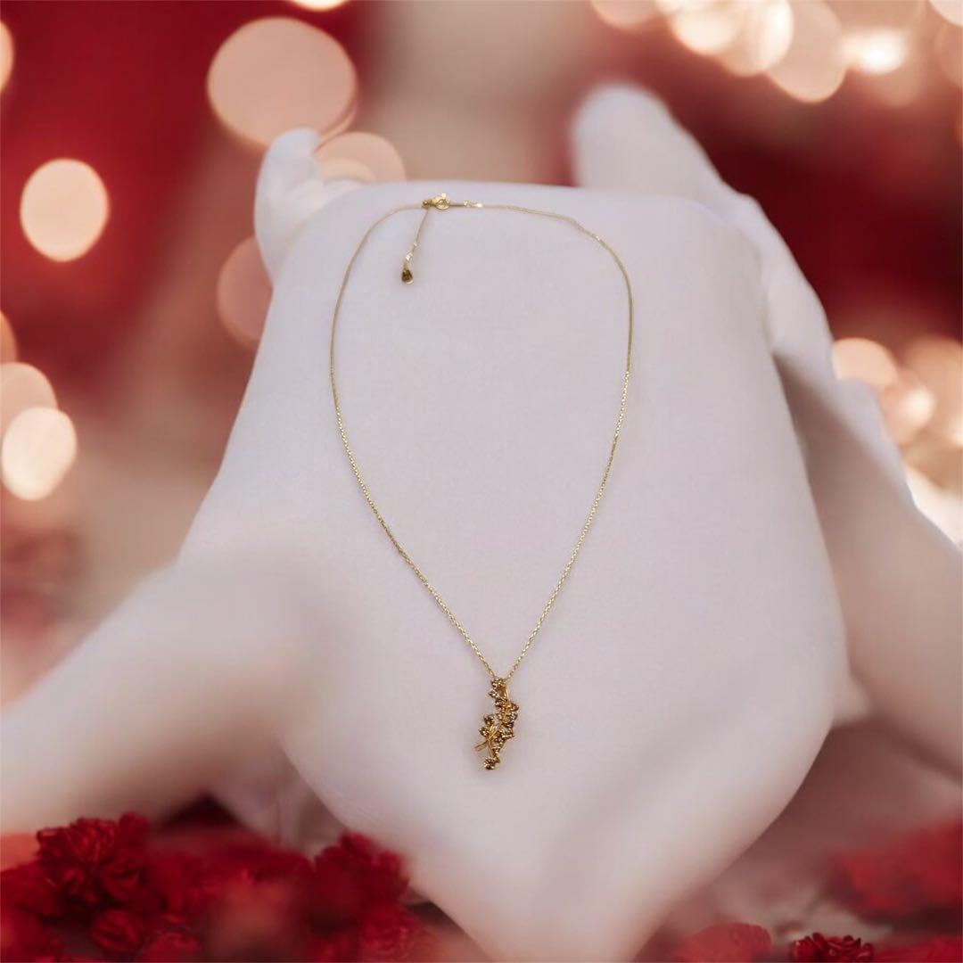 【K18 ダイヤモンドネックレス】