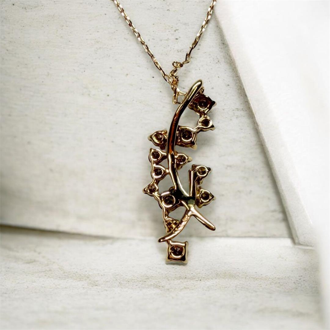 【K18 ダイヤモンドネックレス】