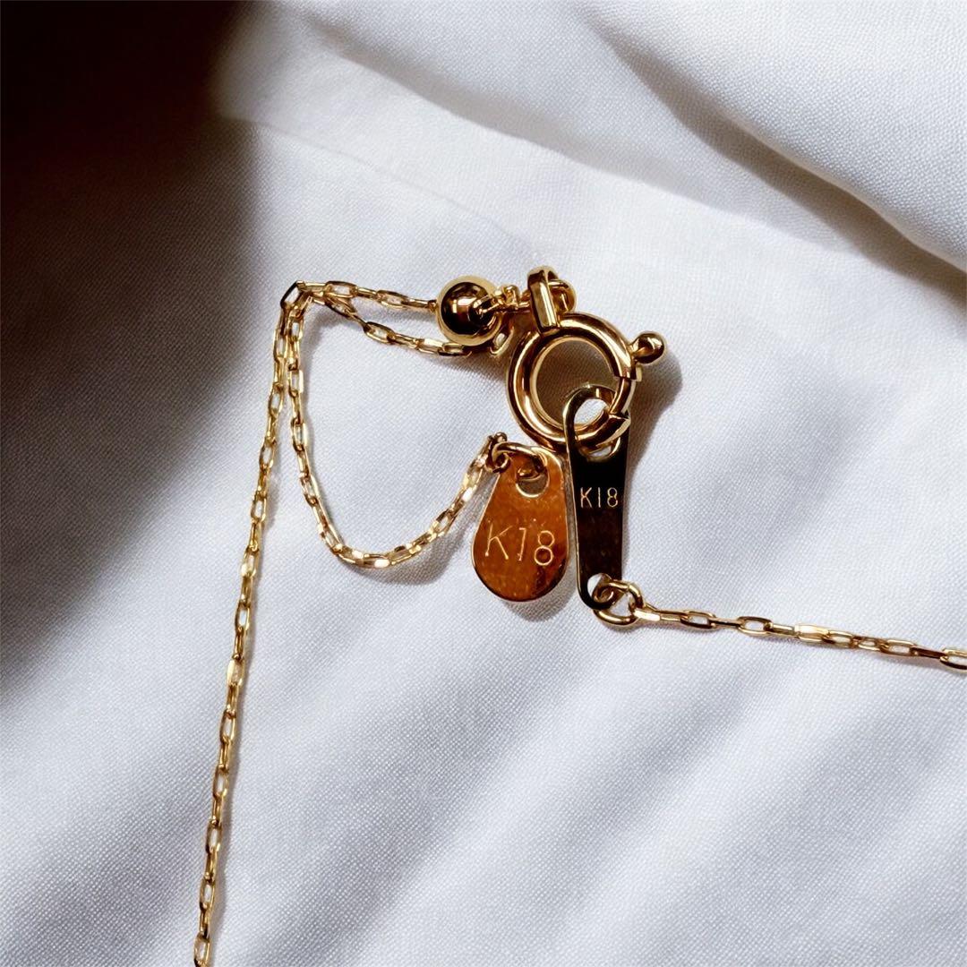 【K18 ダイヤモンドネックレス】