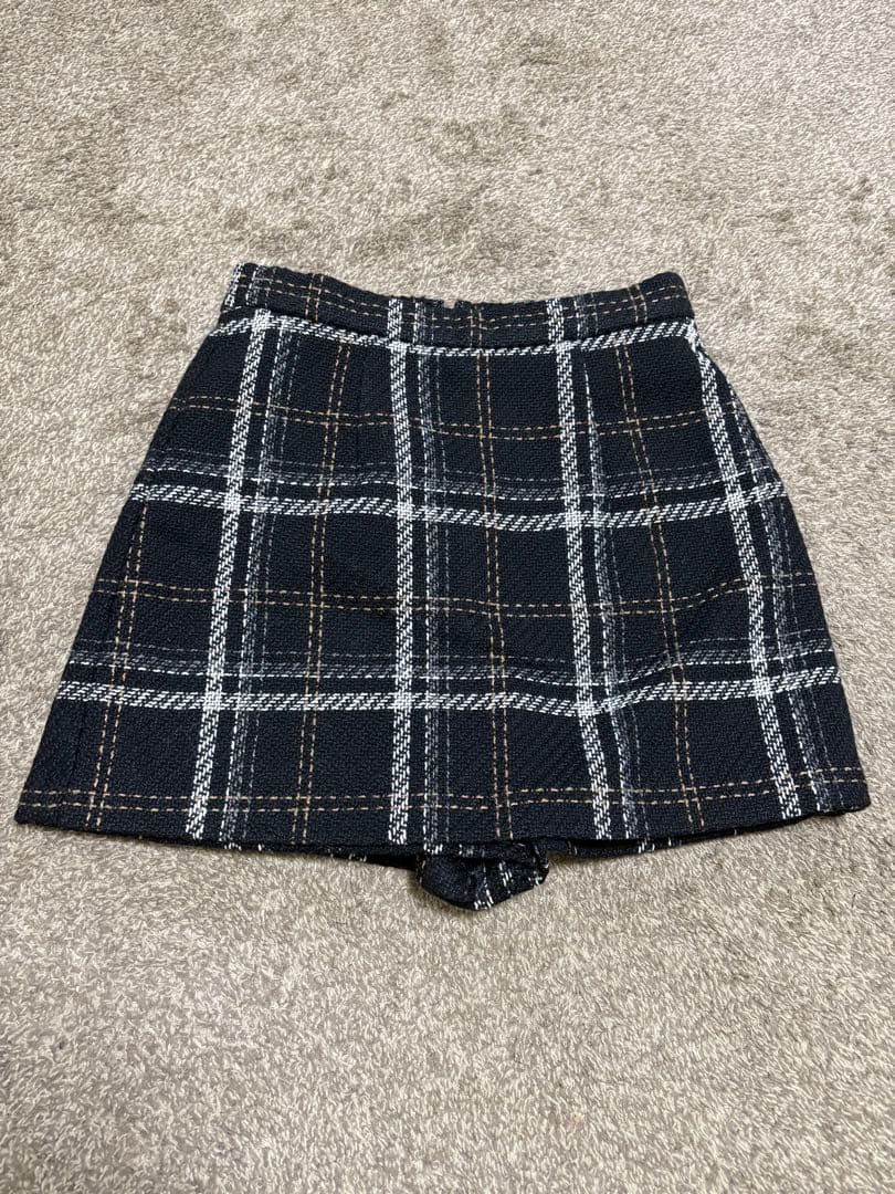 スカート Tweed Check Mini Skort