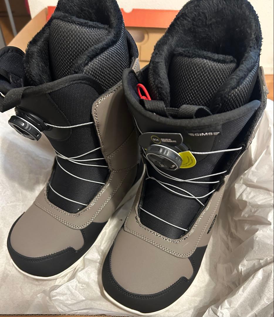 [新品•未使用]Sims BOA スノーボードブーツ グレー/ブラック