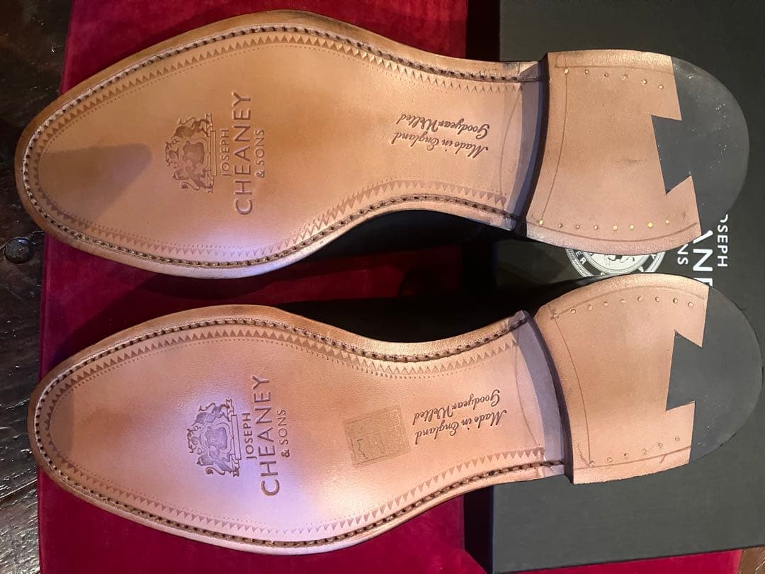 JOSEPH CHEANEY ALFREDジョセフチーニーブラックレザーシューズ