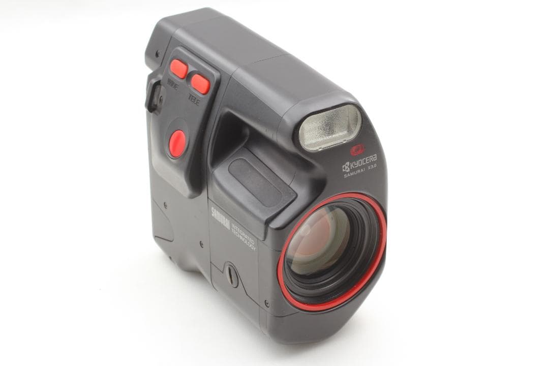 【整備済　美品】京セラ サムライ X3.0 35mmハーフカメラ フラッシOK