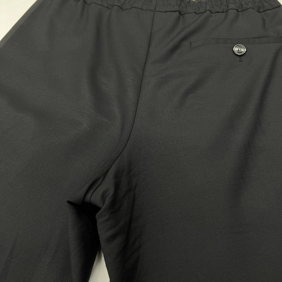 【みさき】 ポケットロゴテープリブウールイージーパンツ