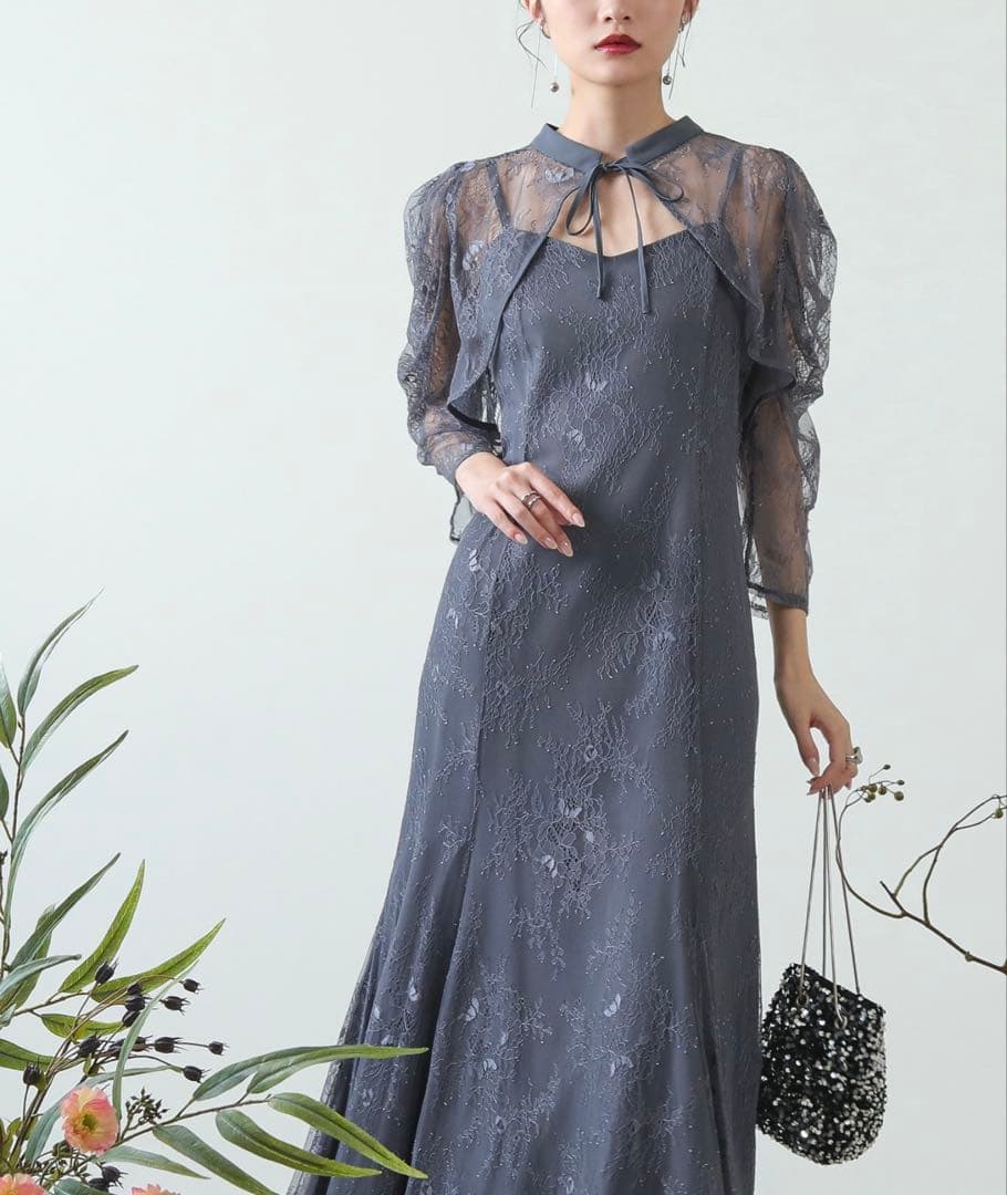 kana オケージョンドレス レースボレロセット S 結婚式 低身長 3WAY