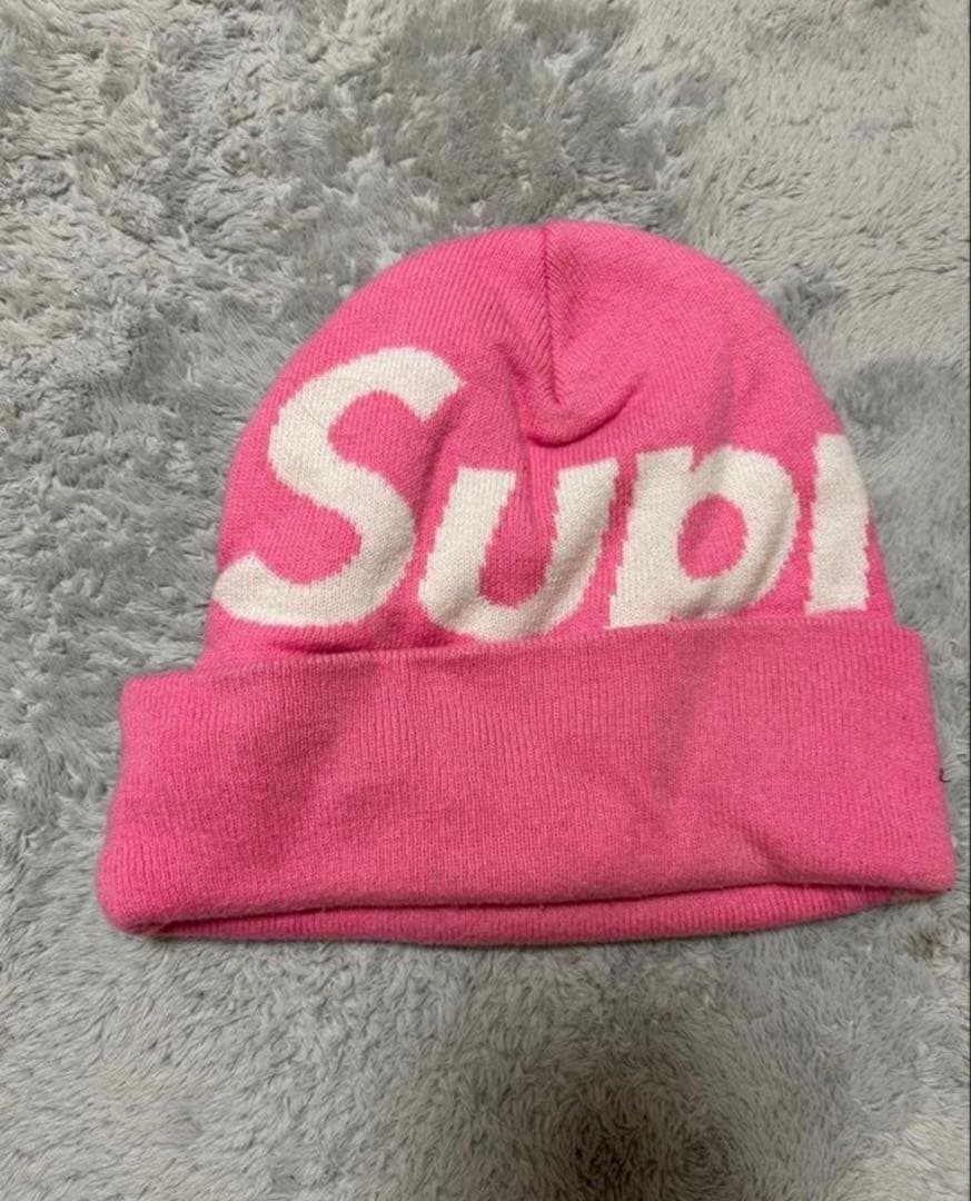 Supreme　Big Logo Beanie 正規品 ステッカー付き