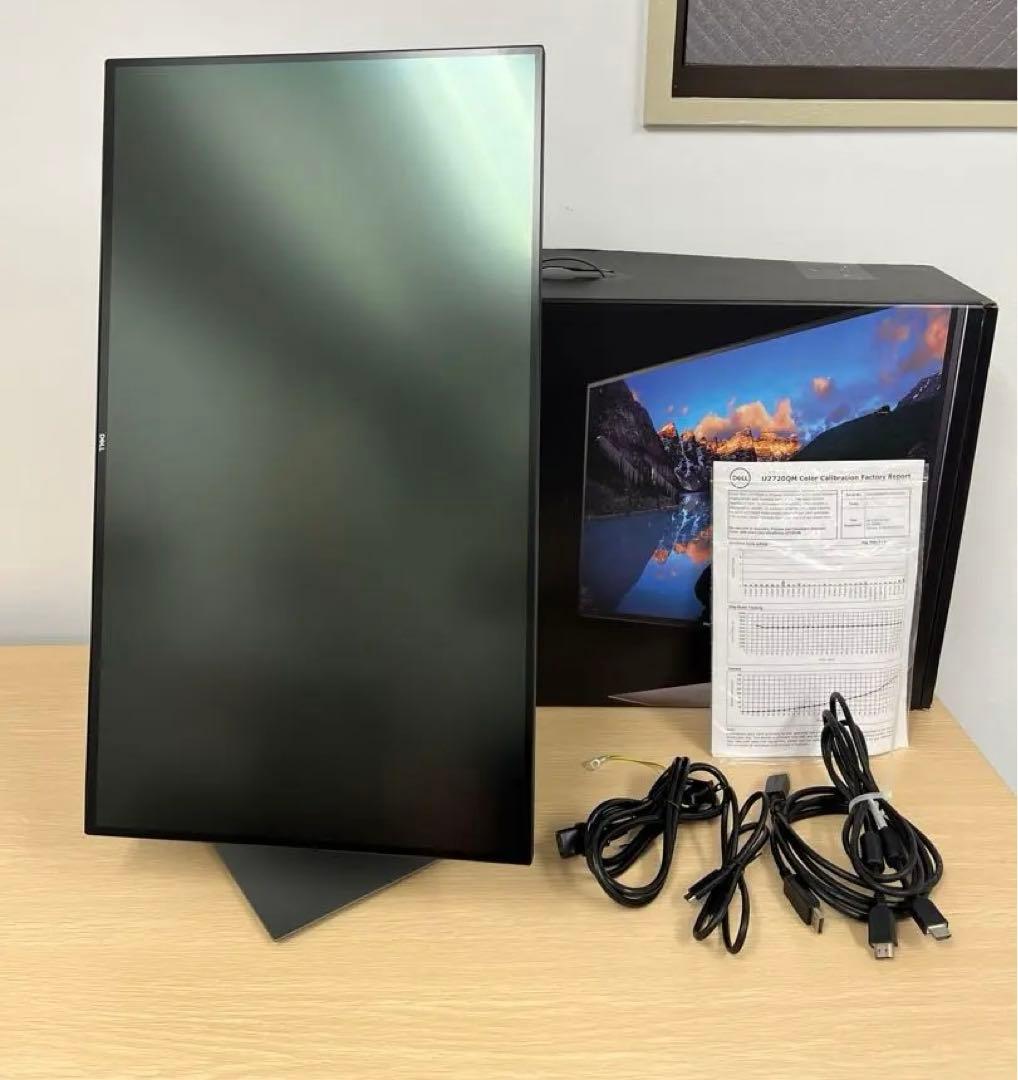 [極美品]DELL U2720Q 27インチ 4Kモニター 204時間 低使用